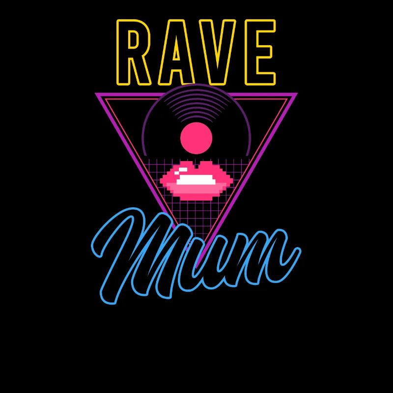 EDM Rave Techno 80s Rave Maman