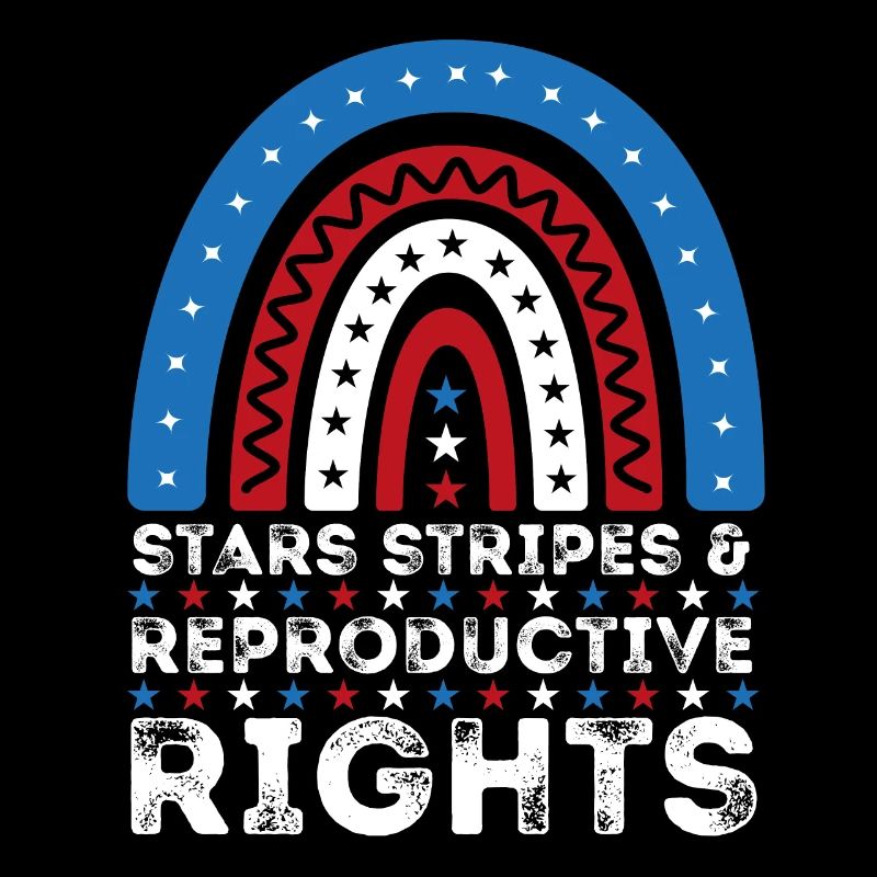 Stars Stripes Reproductive Rights Rainbow July 4th