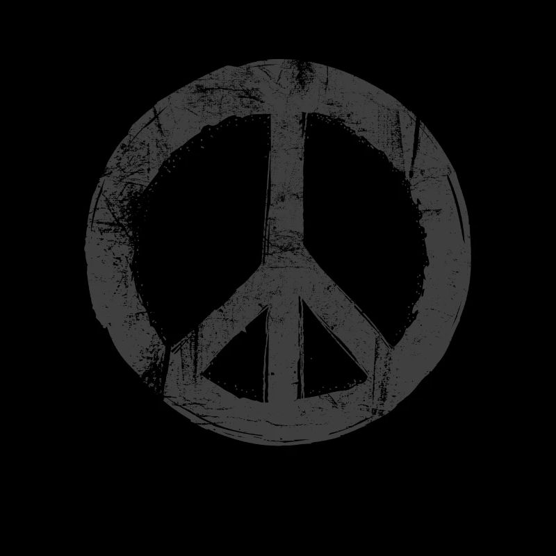 Retro Design Friedenszeichen Peace Zeichen