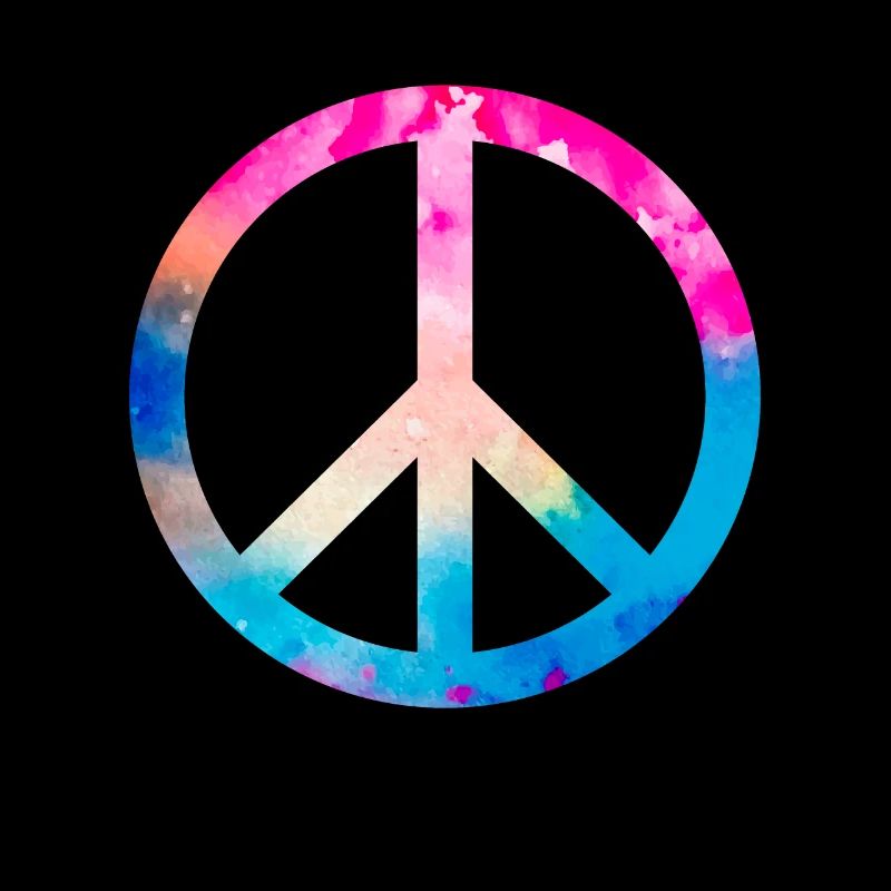 Retro Design Friedenszeichen Peace Zeichen