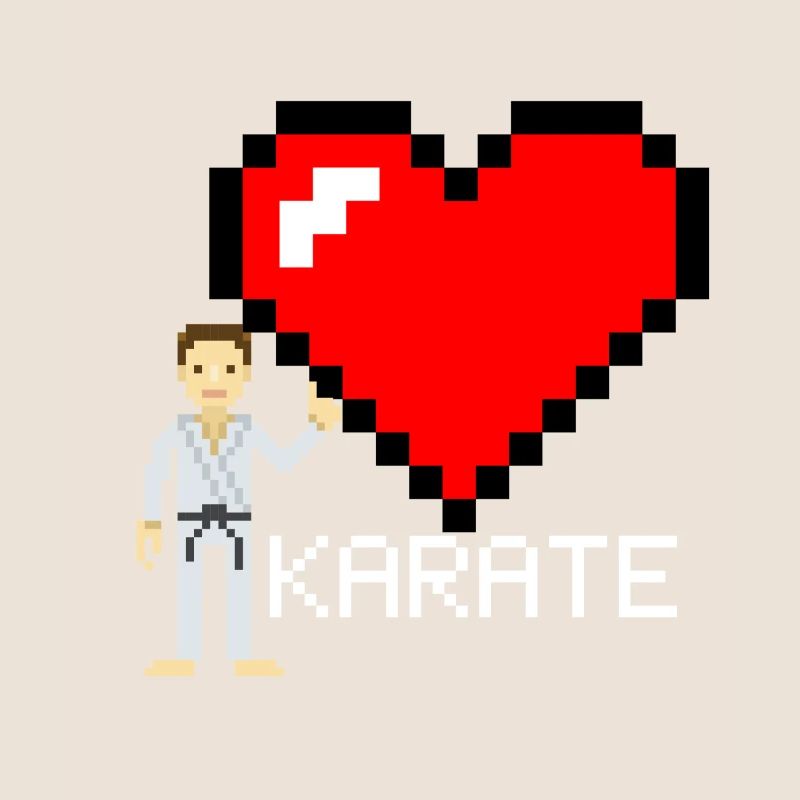 Karate Pixel - Karate Geschenkidee