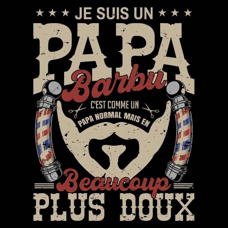 Papa barbu normal fans barbe barbier ciseaux coupe
