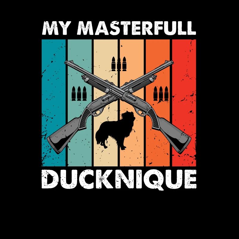 Drôle de conception de chasse au canard Hunter Hunting Duck Design