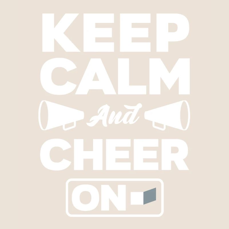 Keep Calm And Cheer On Gymnast Cheerleader Cheerle
