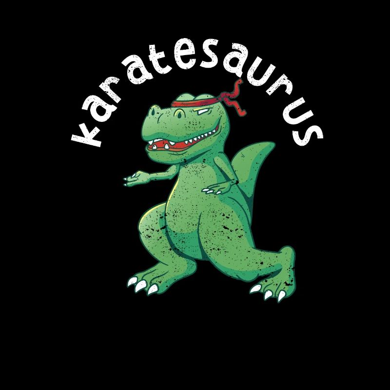 Karatésaurus Trex Karaté Drôle De Combat de Dinosaures