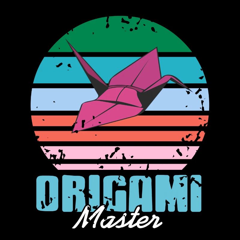 Retro Vintage Origami Master Cool Designs Tea