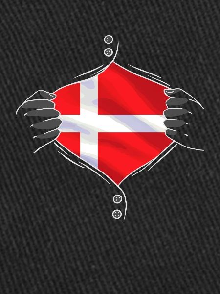 Drapeau du Demark fier danois