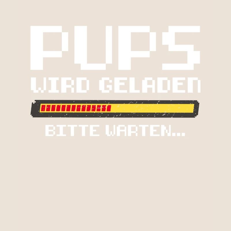 Retro Pups Wird Geladen Gamer Zocker Gaming Spruch