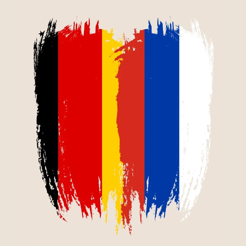 Allemagne Drapeau Russie
