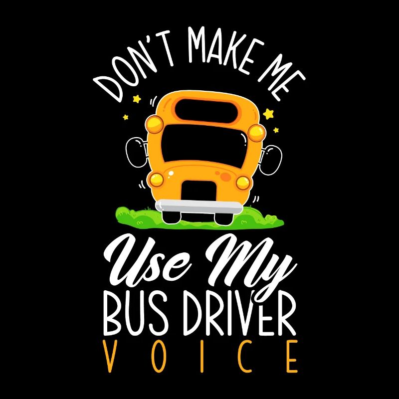 Lustiges Schulbusfahrer Schulbus Busfahrer