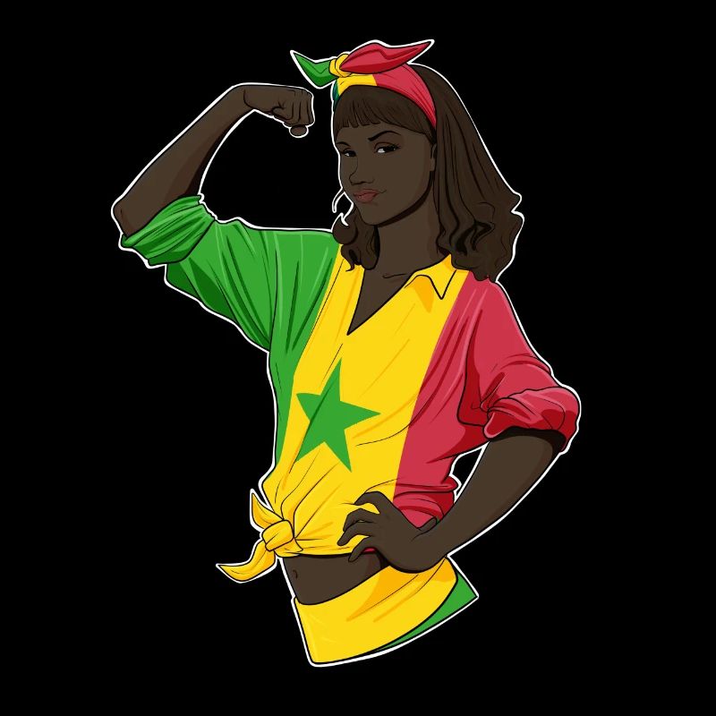 Fille sénégalaise Unbreakable Héritage sénégalais