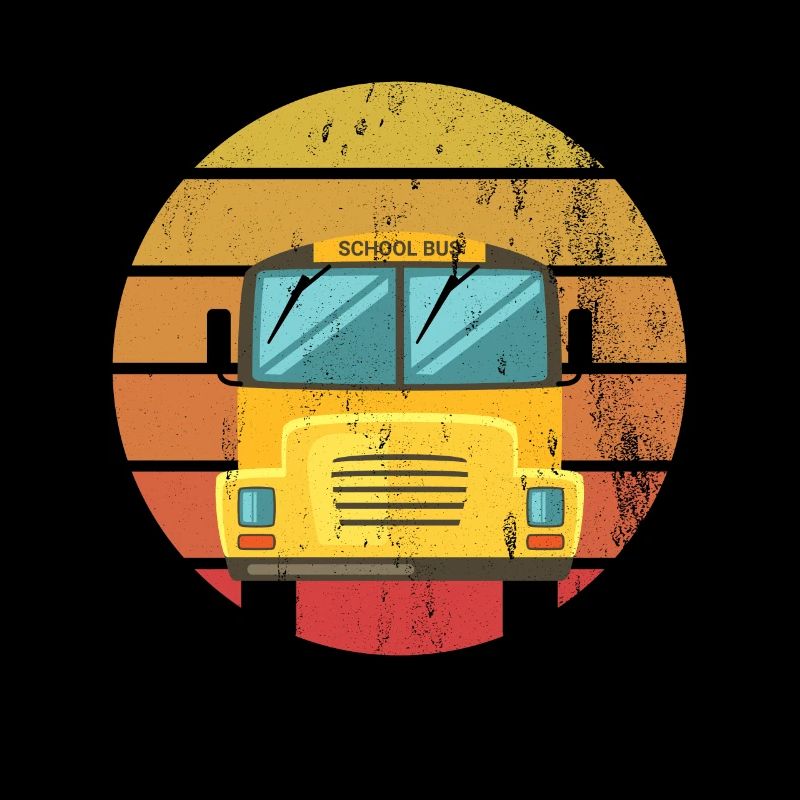 Lustiges Schulbusfahrer Schulbus Busfahrer