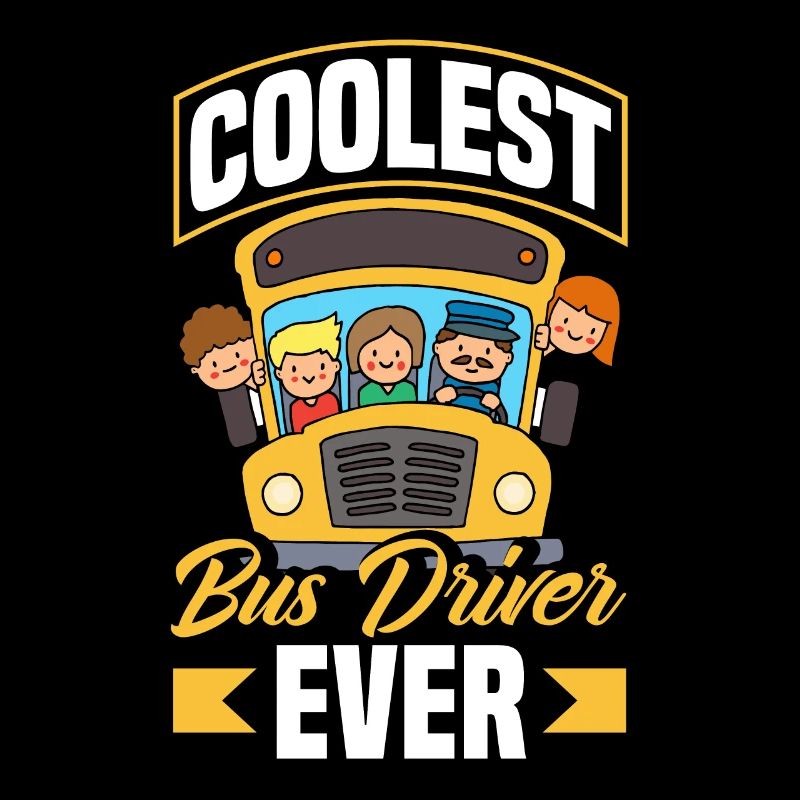 Lustiges Schulbusfahrer Schulbus Busfahrer