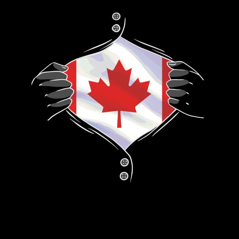 le drapeau canadien fier