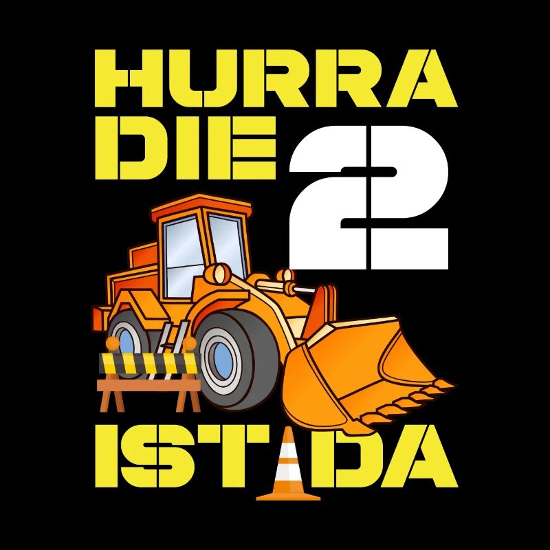 Bagger 2. Geburtstag Baggerfahrer Jungen Geschenk