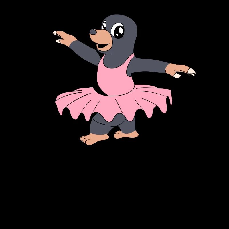 Comic Mole Dances Ballet - Ballerine