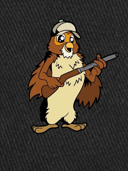 Hibou avec fusil - Hunter