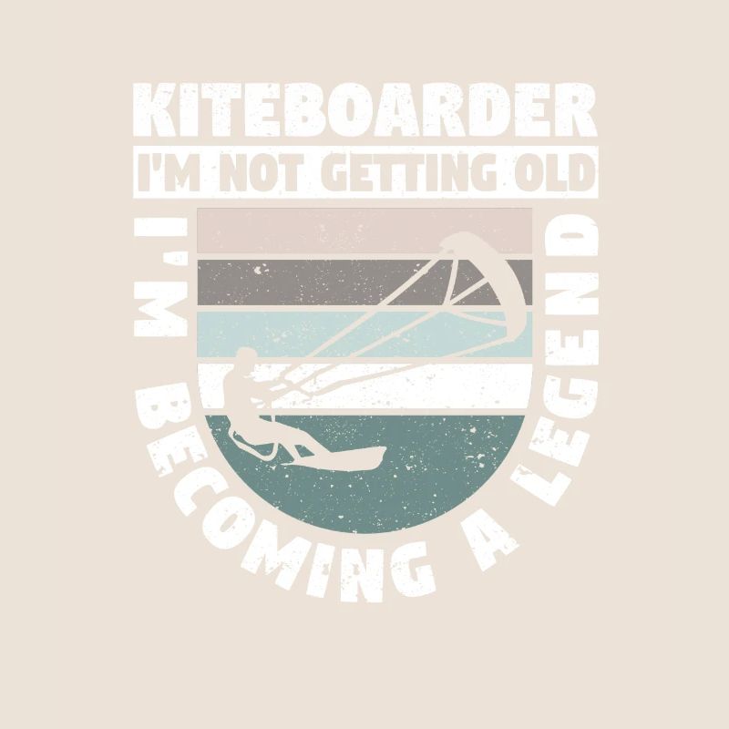 Kiteboarder Ich werde nicht alt, ich werde eine