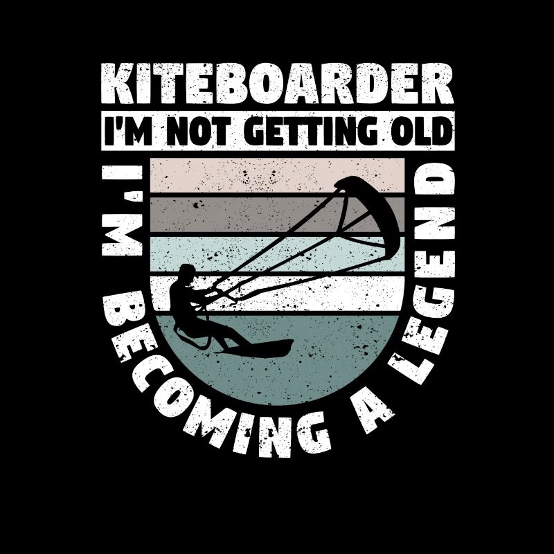 Kiteboarder Ich werde nicht alt, ich werde eine