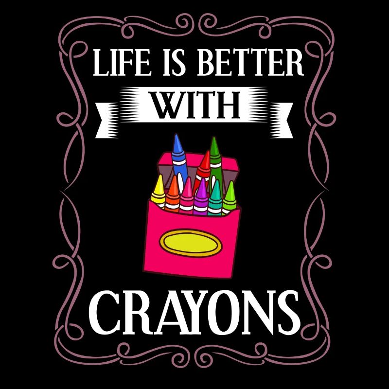 Crayon Box Colored Pencil Wax Case Wax Crayon