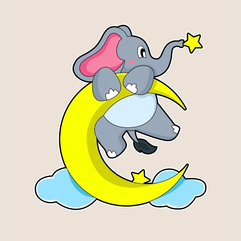 Elephant on clouds