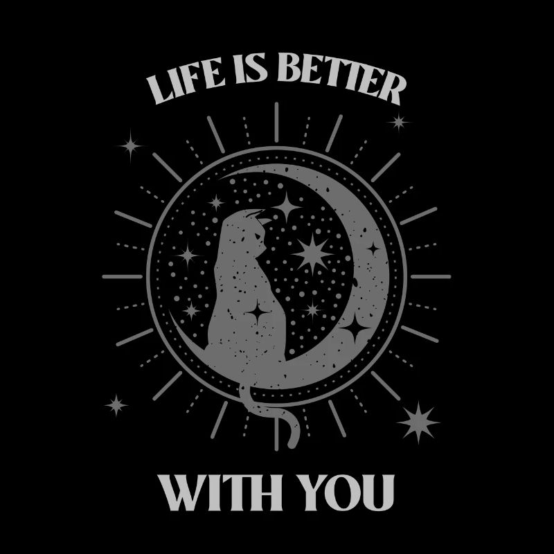 Chat dans la Lune (gris)