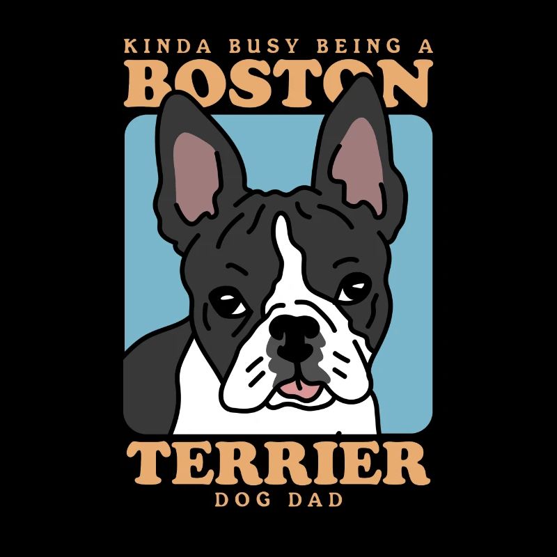 Boston Terrier Dad Hunde Hundebesitzer Geschenk