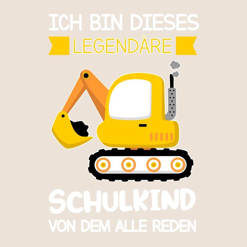 Schulkind Bagger Einschulung Geschenk