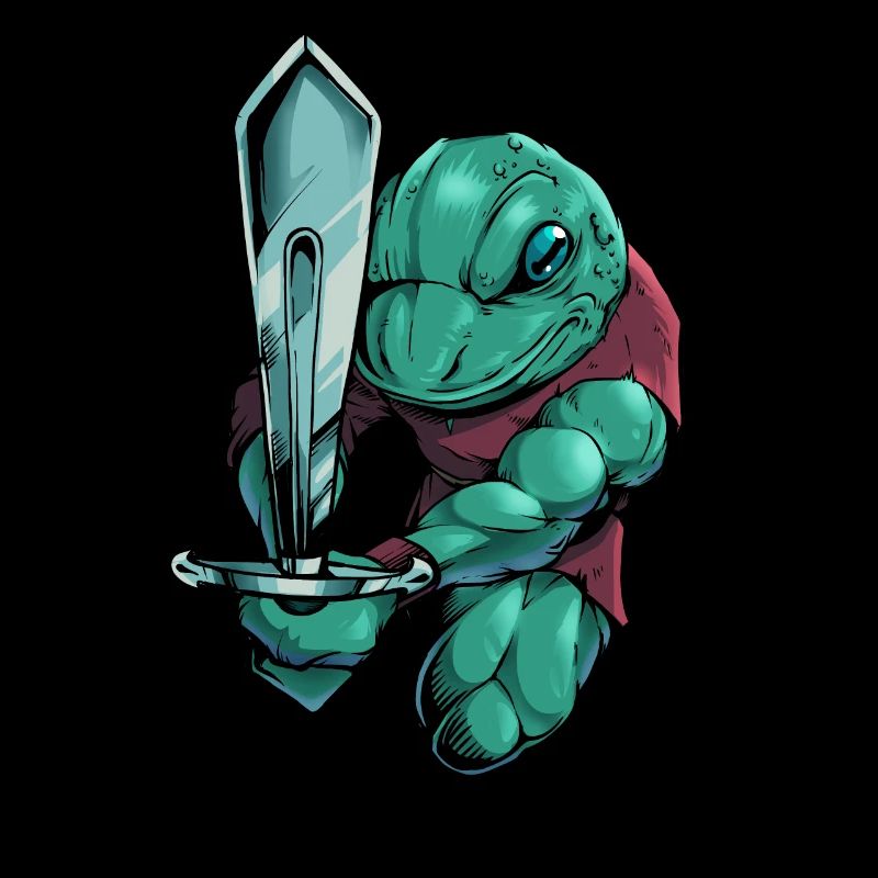 En armure avec épée longue - Grenouille