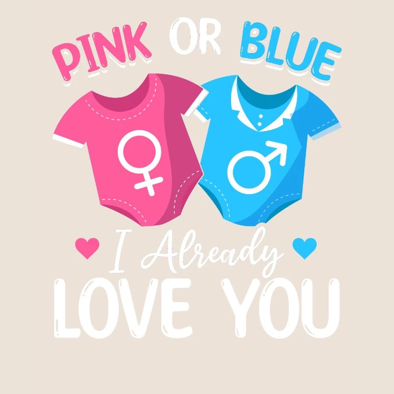 Rosa oder Blau Ich liebe dich schon - Baby