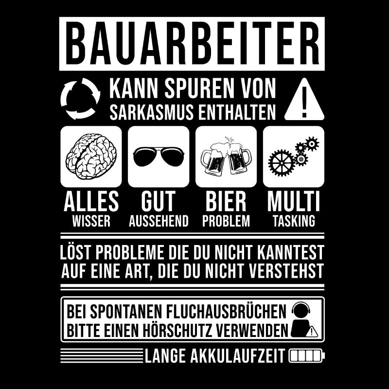 Bauarbeiter Spruch lustig