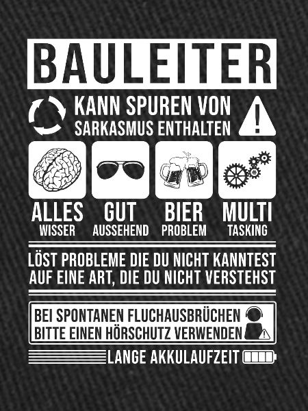Bauleiter Spruch lustig