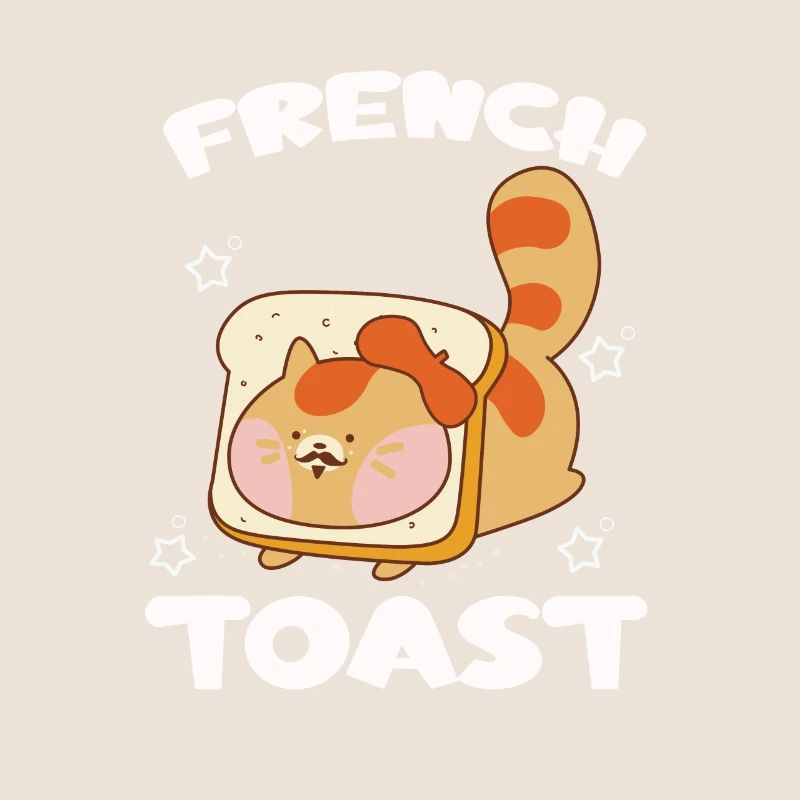 Chat mignon dans un toast Toast Cat Lover