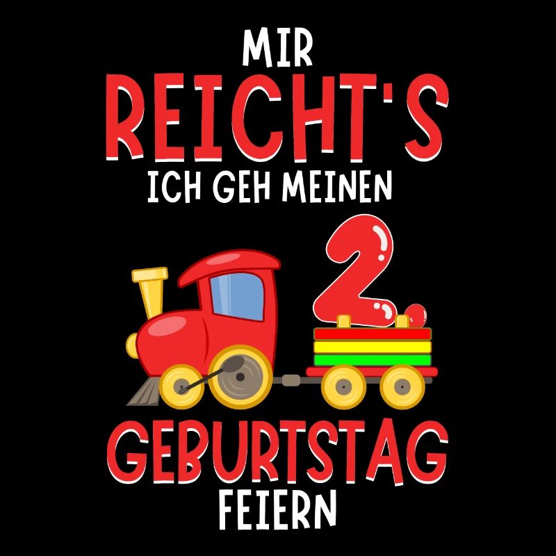 2. Geburtstag Geburtstagsgeschenk mit Eisenbahn