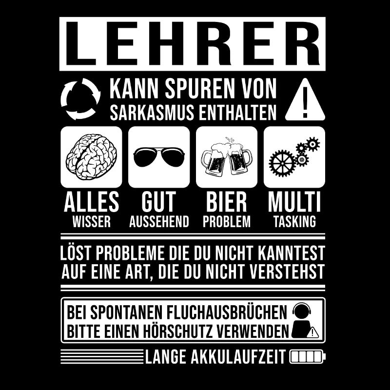 Lehrer Spruch lustig