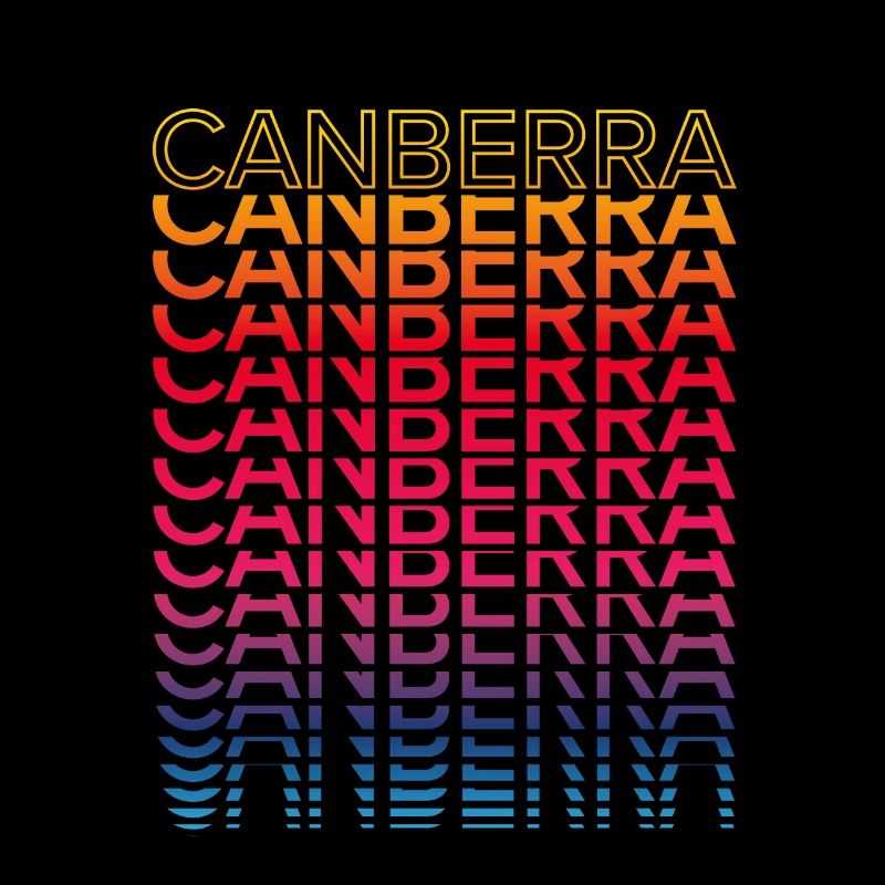Retro Nostalgic City - Rainbow Canberra