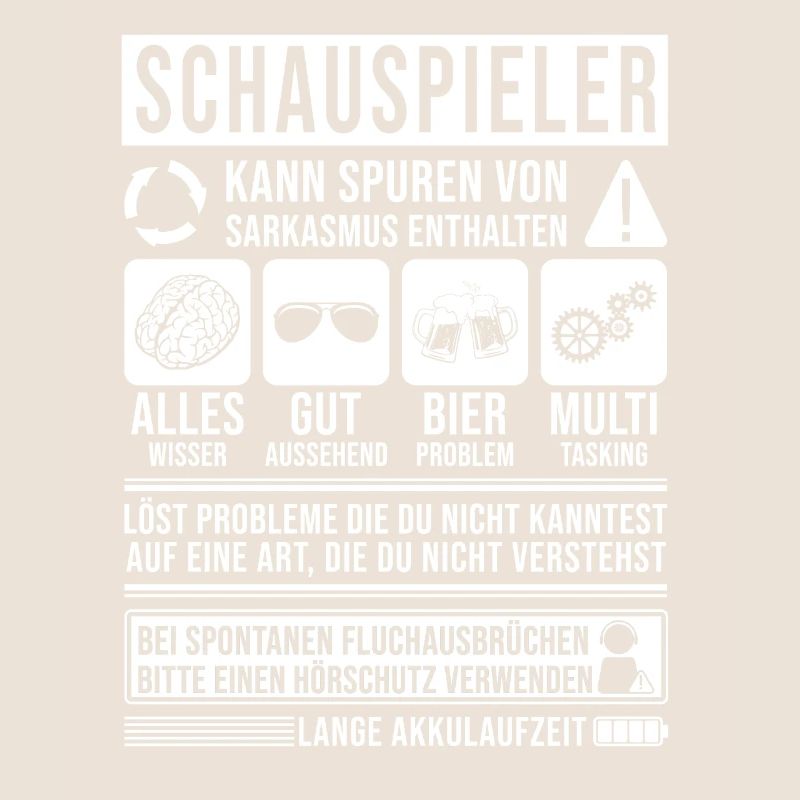 Schauspieler Spruch lustig