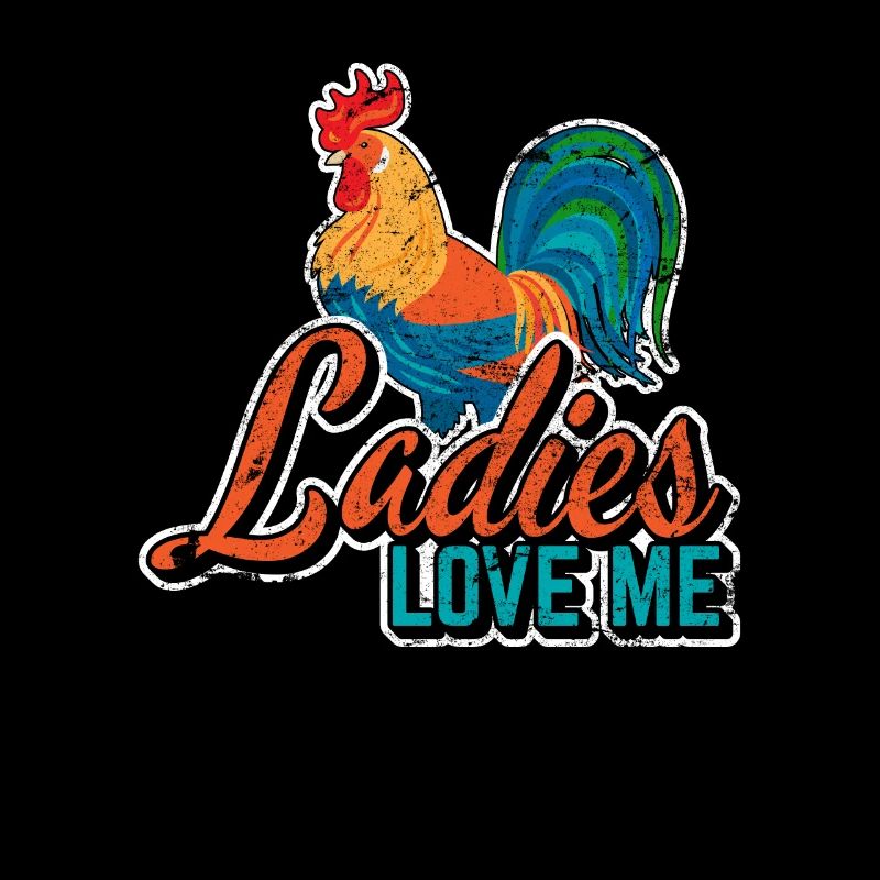 Dames M’aiment Drôle Poulet Papa Poulet Fermier Ch
