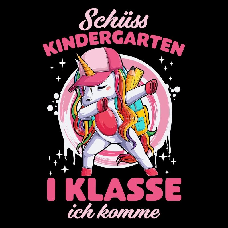 Einschulung 2022 Tschüss Kindergarten Einhorn