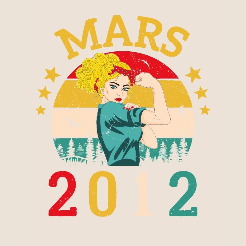 Mars 2012 Anniversaire Idée Cadeau Vintage 2012