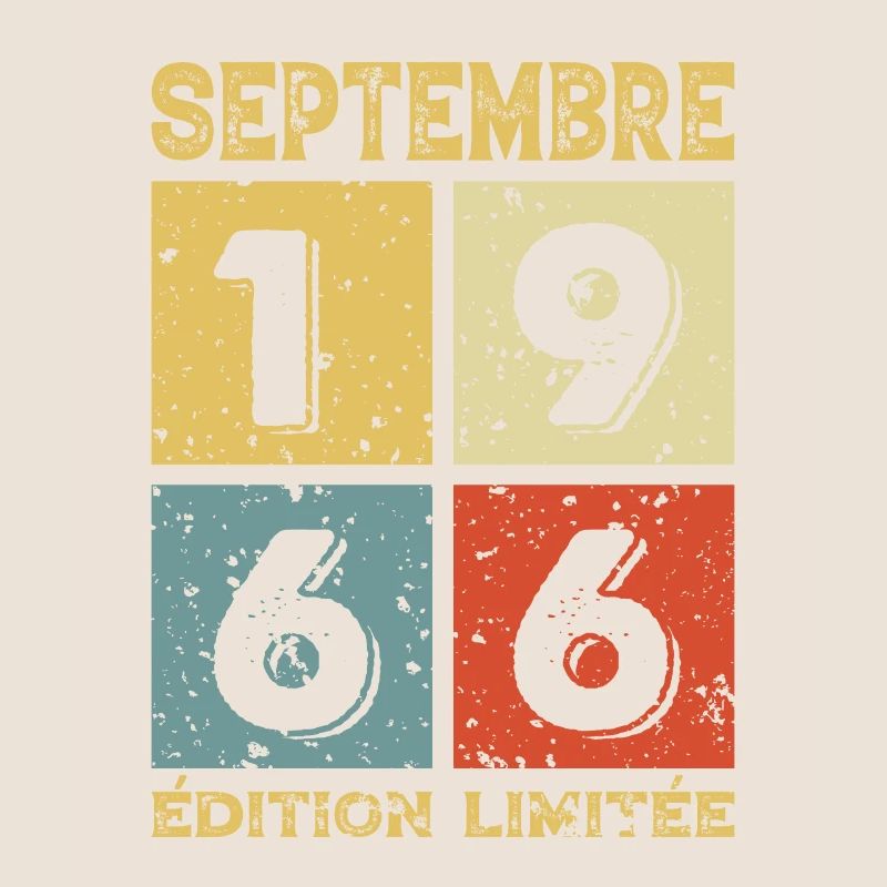 Septembre 1966 Original Idée Cadeau Anniversaire