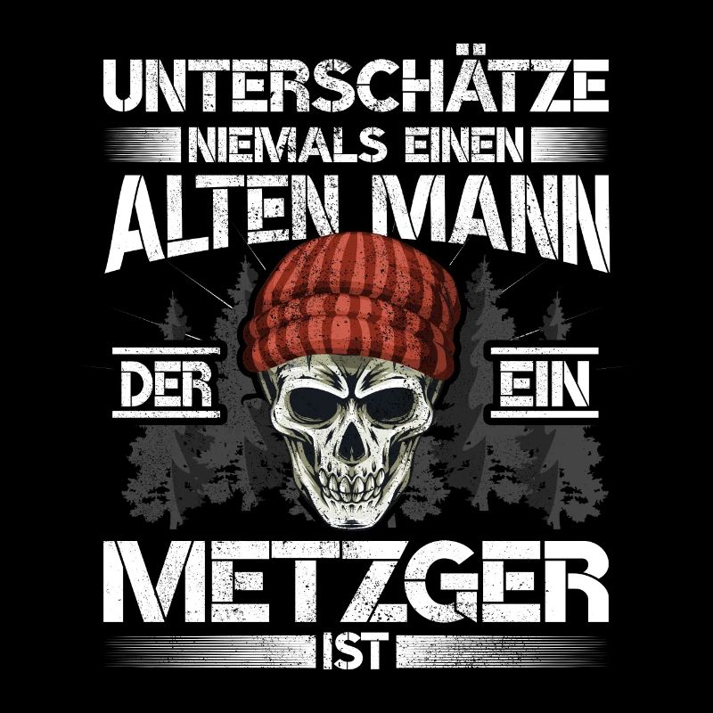 Metzger Alter mann Fleischer