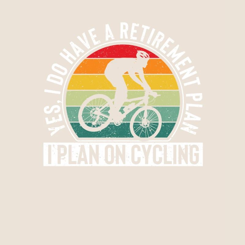 Radfahrer Ja, ich habe einen Ruhestandsplan