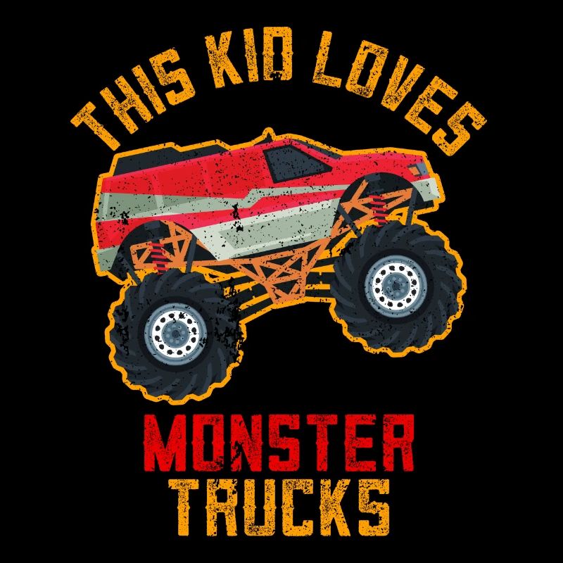 This Kid loves Monster Trucks