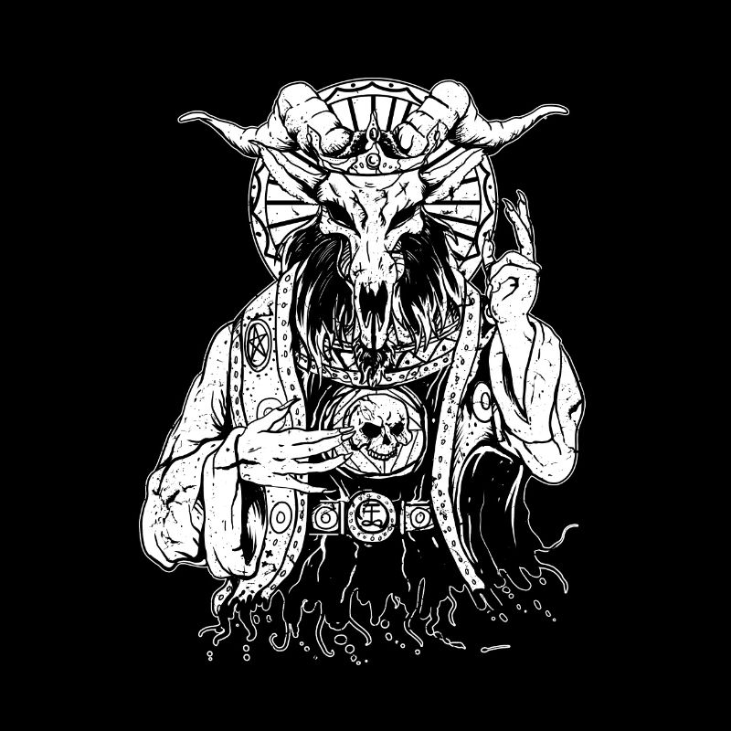 Teufel Baphomet Gothic Hexe Okkult