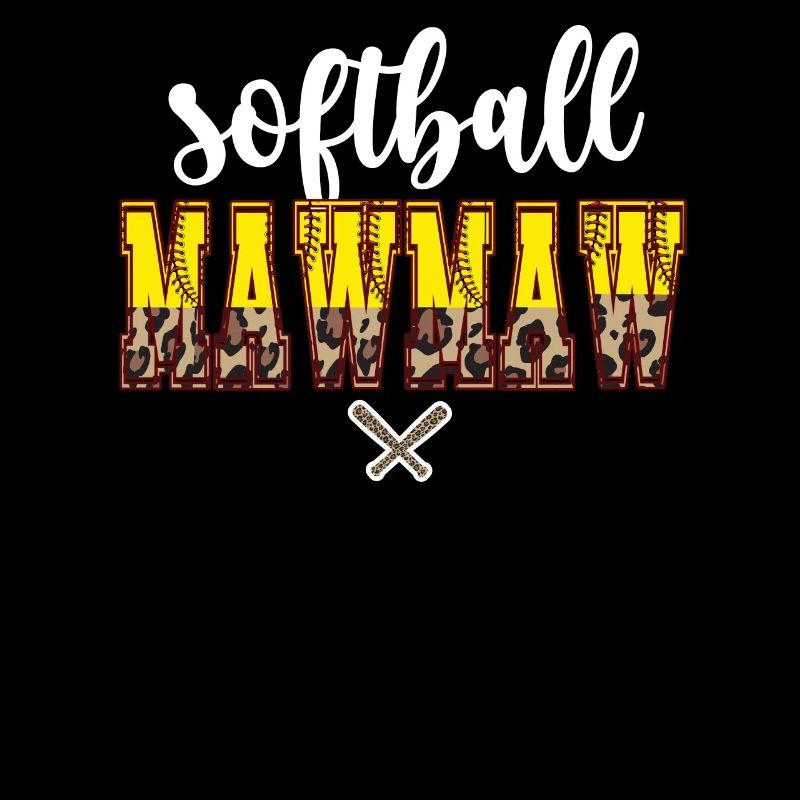 Mawmaw Oma Eines Softballspieler Softball Mawmaw