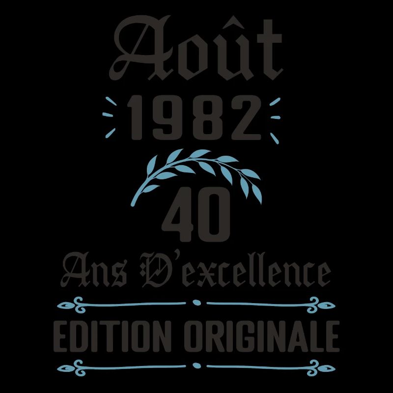 40 ans - anniversaire août 1982