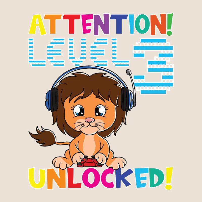Level 3 Unlocked Gaming Geburtstag