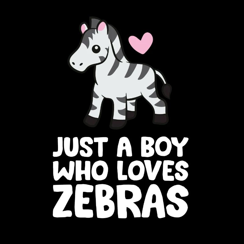 Nur ein Junge, der Zebras liebt