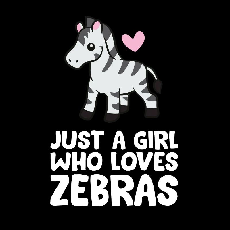 Nur ein Mädchen, das Zebras liebt